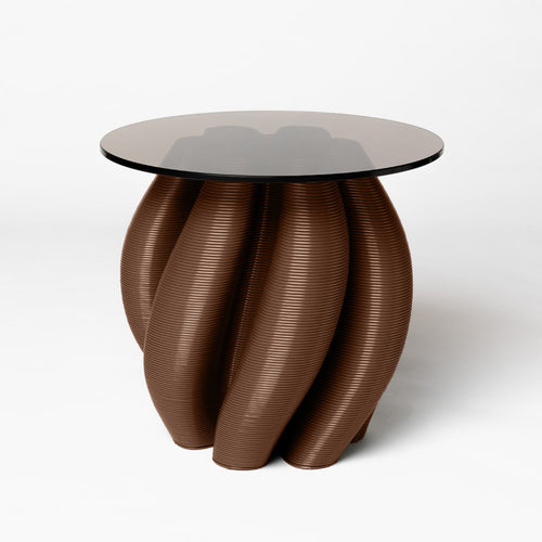 Water Lily Side Table Chocolate